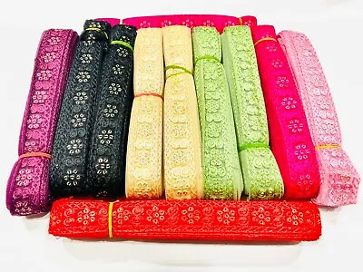 Cotton Thread Embroidery Ethnic Pattern Trimming Lace Dressing Haberdashery Lace • £3.99