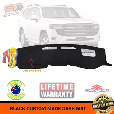 $85.45 • Buy BLACK Dash Mat To Suit Landcruiser 300 Series GXL VX GR 2021-23 With HUD DM1635D
