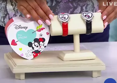 Disney Women's Minnie Mouse Heart Watch Real Mother Of Pearl • $37
