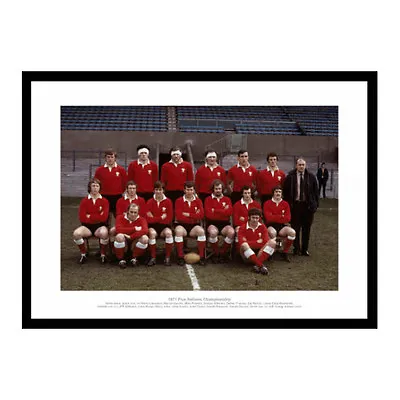 Wales Rugby Team 1971 Five Nations Grand Slam Team Photo Memorabilia • £22