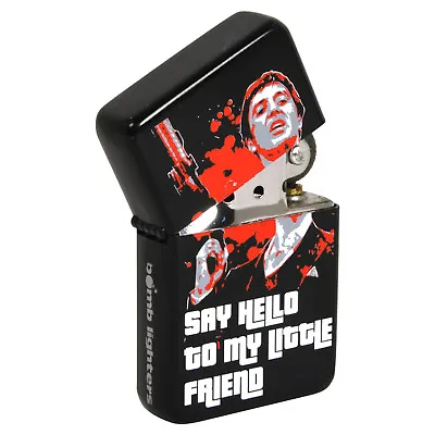 £6.95 • Buy Scarface Say Hello Windproof Lighter. Fliptop Refillable Gift For Him