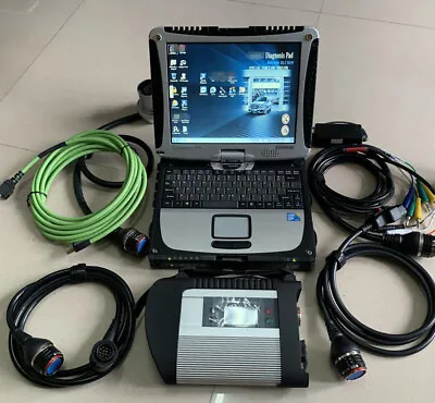 New MB Star C4 S Tar Diagnosis With CF-19 M B SD Connect Compact Win10 SSD • $880