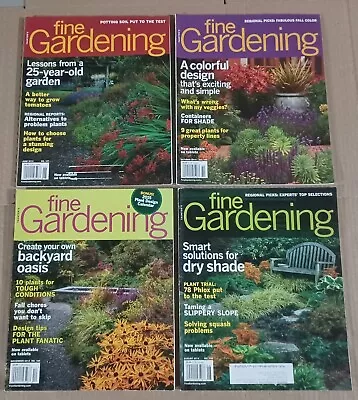 Fine Gardening Magazines Lot Of 4 Flowers Gardens Plants • $15