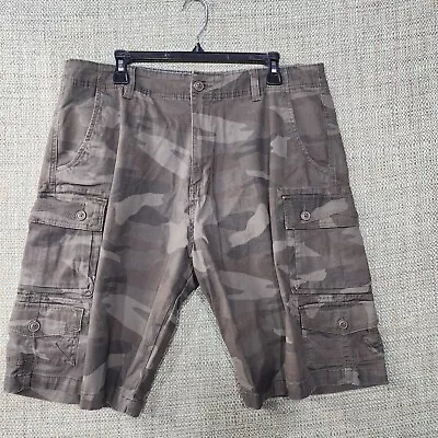 Iron Co. Mens Shorts Cargo Camo Brown Size 36 • $6.99