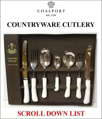 Coalport Countryware China Handled Serving Cutlery England Rare SCROLL DOWN LIST • £49.95