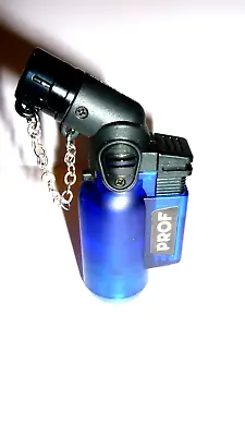 £3.10 • Buy Blue  Pipe Lighter Prof Angled Windproof Jet Flame Refillable