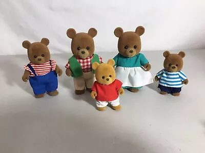 Calico Critters/sylvanian Families Vintage Maple Town Bear Family Of 5 • $25