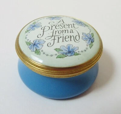 $24 • Buy Crummles Enamel Trinket Box  A Present From A Friend 