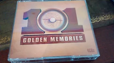 101 Golden Memories On 4cds -  Frank Sinatra/ken Dodd/mrs Mills/NO CASE INCLUDED • £2.69