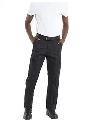 Black Premium Cargo Trousers By UNEEK UC902 - Regular - Long - Short  28 -52  • £10.99