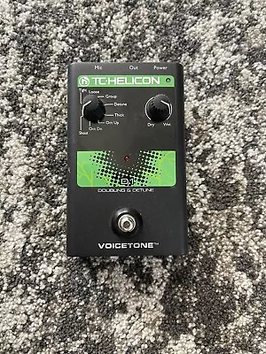 TC Helicon Voicetone D1 Double & Detune Doubler Vocal Effect Pedal + PSU • $159