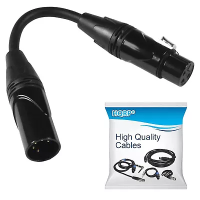 HQRP 3-Pin XLR Female To 5-Pin XLR Male DMX Lighting Cable 6  For Studio Light • $6.95