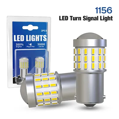 1156 LED Reverse Backup Turn Signal Light Bulbs Super Bright White 6000K BA15s • $16.99