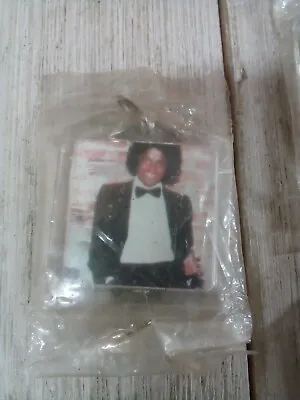 Vintage Michael Jackson Square Keychain • $2.70