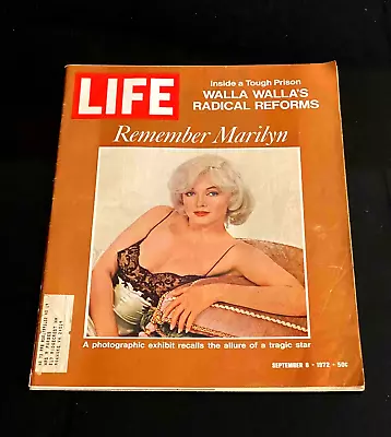 Vintage LIFE Magazine September 8 1972 Marilyn Monroe “Remember Marilyn” • $9.99