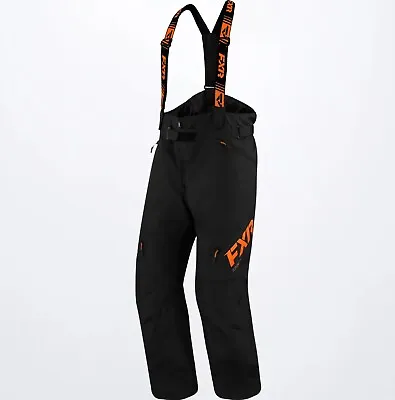 FXR Men's Clutch FX Snowmobile Pants Bibs Orange M L XL 2XL 3XL 230110-1030 • $239.99