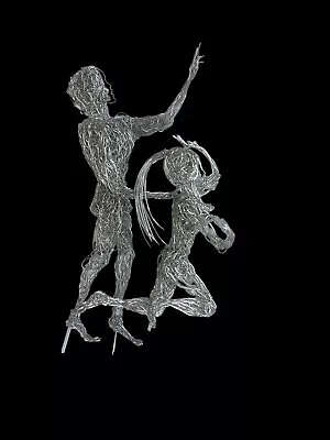 Vintage Sculpture Twisted Wire Art Dancing Abstract Fine Rare Mid Century Modern • $49.99