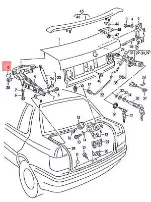 Genuine Volkswagen Stop Buffer Upper NOS Golf Jetta 1H 1H2 1H5 1W 1H5827489 • $9.13