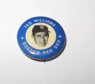 Vintage Ted Williams Red Sox Souvenir Stadium Advertising Pin Button Pinback • $7.46