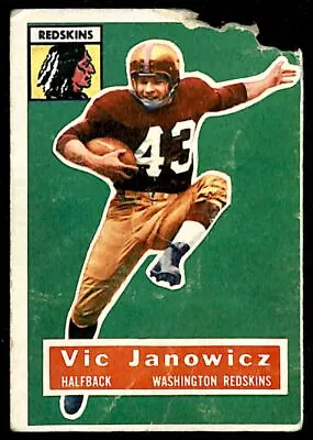 1956 Topps Vic Janowicz Washington Redskins #13 • $1.99