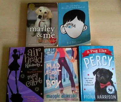 £5.99 • Buy Chick Lit 5 Book Bundle : A Pug Like Me, Wonder, Mad About The Boy, Marley & Me