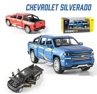 New 1:32 Chevrolet Silverado 4x4 Pickup Truck Vehicle Collection Car Toy • $32.95