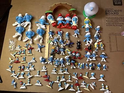 Vintage Lot 100+ Smurf McDonald’s PEYO Figures Toys Happy Meal Papa Smurfette • $39.98