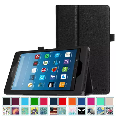 Folio Case For Amazon Fire HD 8 (7th/8th Gen 2017/2018) Protective Stand Cover • $11.89