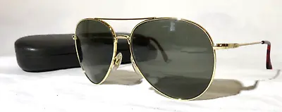American Optical General Aviator Sunglasses Gold Metal Frame 58-14-145 Eyewear • $99.99