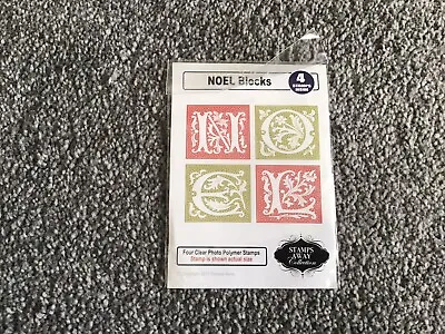 £3.99 • Buy Clear Rubber Stamp Noel Xmas Block