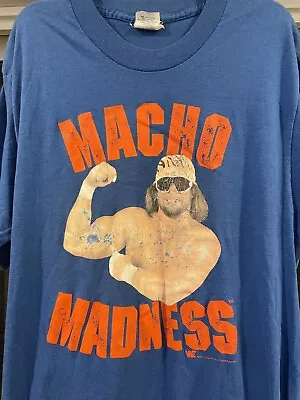 1987 Randy Macho Man Vintage T-shirt XL  • $125.99