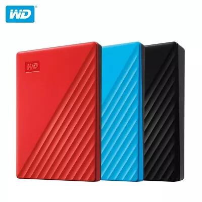 Western Digital 5TB 4TB 2TB 1TB My Passport HDD External Portable Hard Disk WD • $136.39