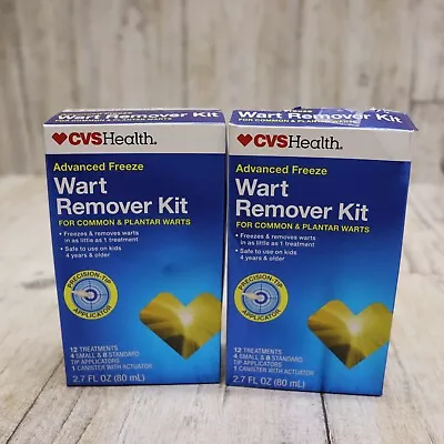 $17.99 • Buy 2Pc- CVS Health Advanced Freeze Wart Remover Kit Common & Plantar Warts EXP 2/25