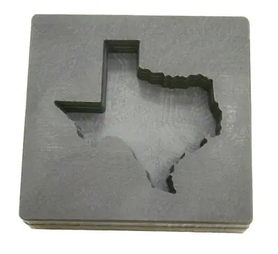 10oz Texas Gold Bar High Density Graphite Mold Copper & Silver 5 Oz AG • $85.37