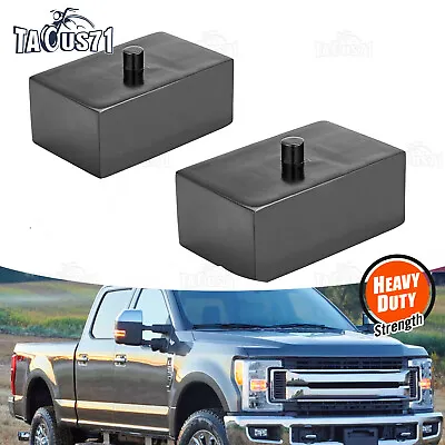2  Rear Leveling Lift Blocks Kit For 1999-2022 Ford F250 F350 SUPER DUTY 2WD 4WD • $25.64