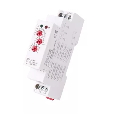 12-240VAC/DC Din Rail Type Time Delay Relay 16A/250VAC Multifunction Timer R5 • £14.50