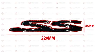 Red Gloss Black SS Badge Emblem Holden Commodore VE VF SS SV8 Sedan Wagon Ute • $27.99