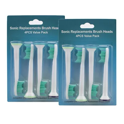 $16.99 • Buy 8PCS White Adults Replacement Toothbrush Heads For Philips Sonic Sonicare
