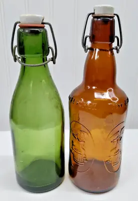 $19.99 • Buy Vintage Glass International Swing Top Beer Bottles Lot Of 2