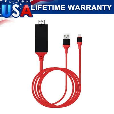 MHL USB-C Type C To HDMI USB A HD TV Cable Adapter For Android Phones Tablet RED • $9.27