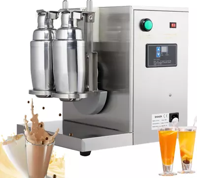 VEVOR All New 110V 120W 400r/min Silver Double-Cup Milk Tea Shaker Machine • $249.95