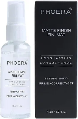 Phoera Makeup Setting Spray Matte Finish Long Lasting 16HRS 50ml • £4.99