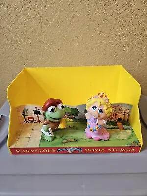 1989 MUPPET BABIES - Children's VHS Video Storage Case Kermit & Miss Piggy LN • $18