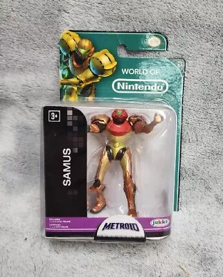 World Of Nintendo 2.5  Mini Figure: Metroid Samus • $19.64