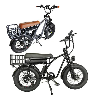 SMLRO 2000W Dual Motor Electric Bike 26” Electric Mountain Bicycle 48V 18AH BK • $1662.49