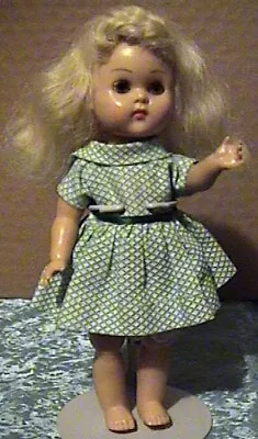 Vintage 1950s Bent Knee Walker Ginny With Tagged Dress • $54