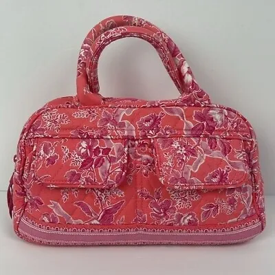 Vera Bradley Hope Toile Floral Handbag Purse Spring 06 Breast Cancer Print • $18