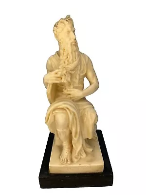 Statue Michaelangelo's Moses Resin Vintage Italian Prophet A. SANTINI Italy • $25