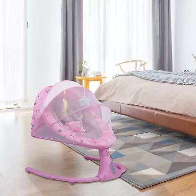 Electric Baby Bouncer Swing Bluetooth And Adjustable Seat Baby Swing With Remote • £66.12