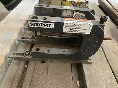 5 STRIPPIT C Unit FRAME PUNCH Sheet Metal Hole Press Brake Tool Unit 10 Gage Cap • $1000